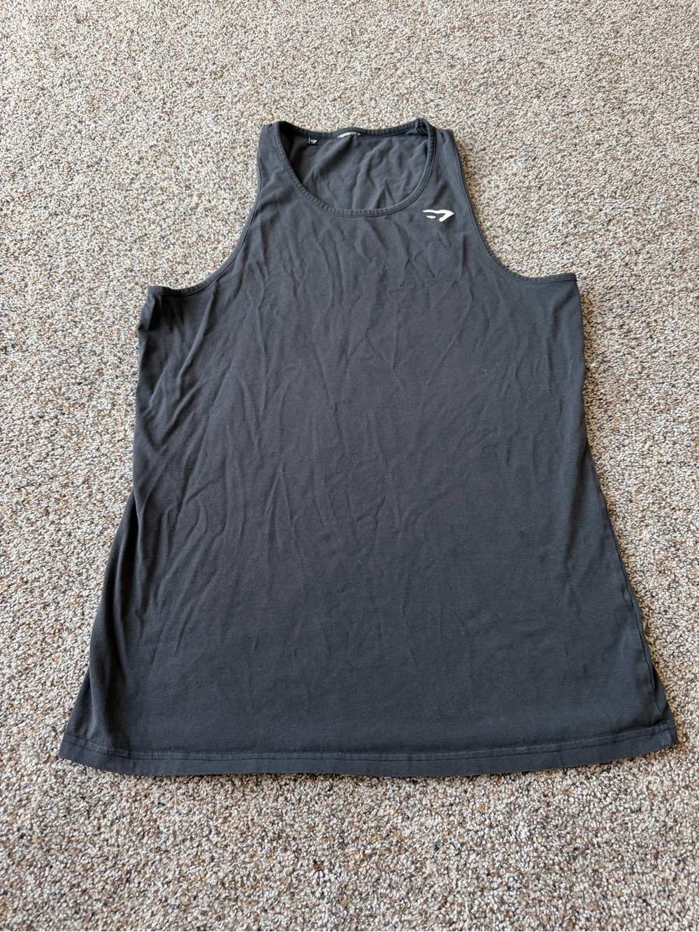 Gymshark Men's Black Training Tank Top Sleeveless Workout Gym No Size Tag
